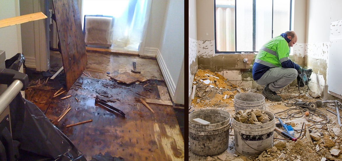 flood damage repair by professional